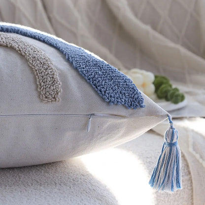 Tufted Cushion Cover with Tassels Living Room Sofa Boho Style Pillow Cover 45X45 Funda Cojin Home Decor Pillowcase