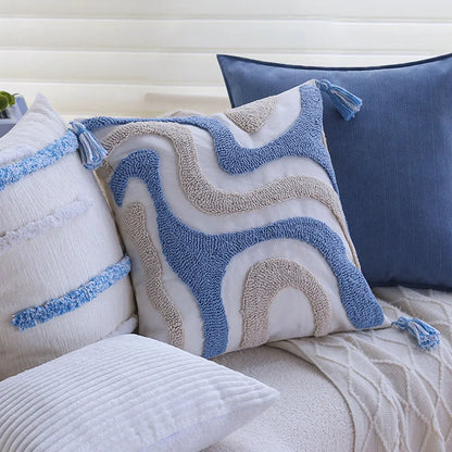 Tufted Cushion Cover with Tassels Living Room Sofa Boho Style Pillow Cover 45X45 Funda Cojin Home Decor Pillowcase